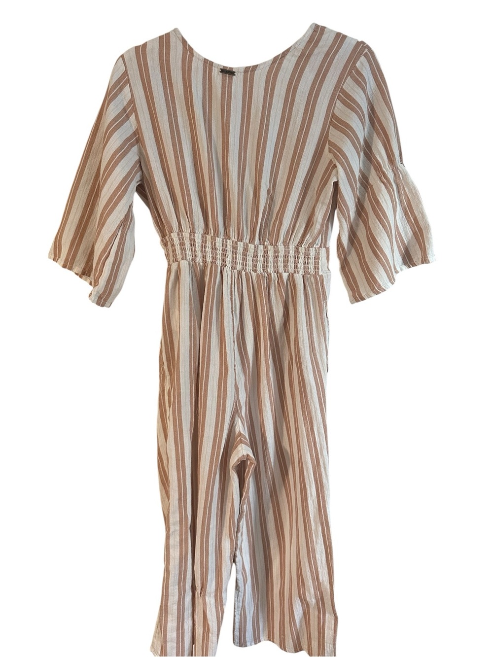 Billabong link up jumpsuit tie front striped m - Picture 4 of 14
